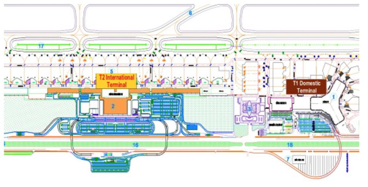 hanoi flygplats terminal karta