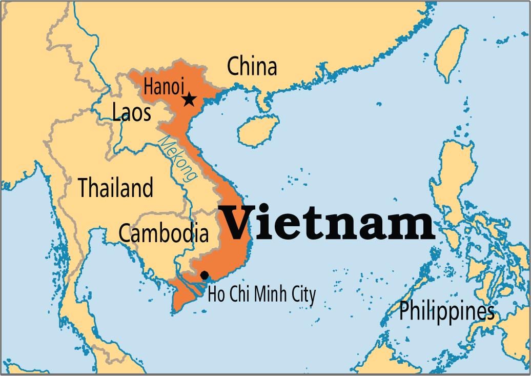 Karta över hanoi världen