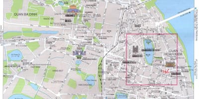 Karta över gay hanoi