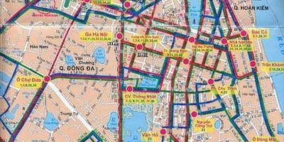 Hanoi busslinjer karta