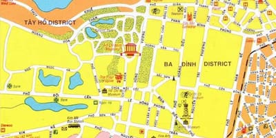 Karta över hanoi city center