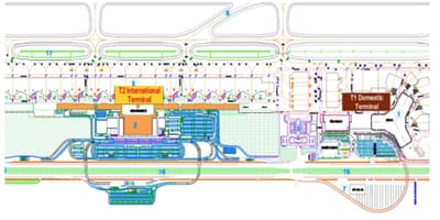 Hanoi flygplats terminal karta
