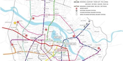 Karta över hanoi metro