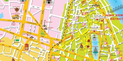 Hanoi turism karta